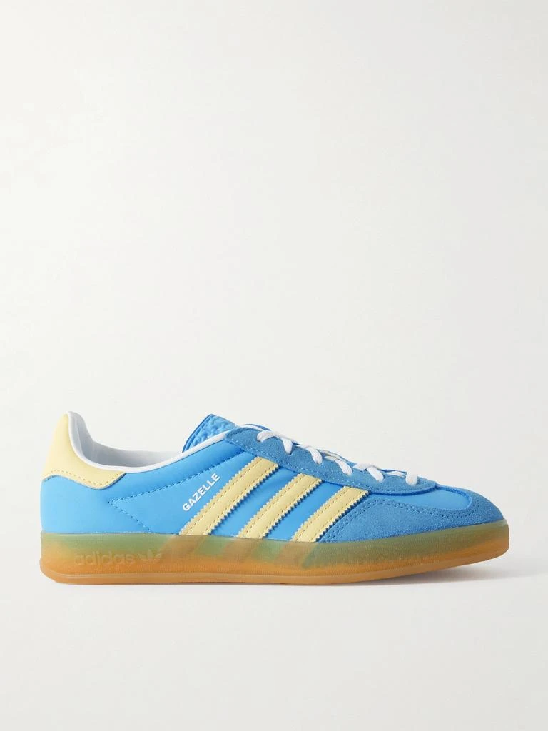 adidas Originals Gazelle Indoor 皮革边饰绒面革尼龙运动鞋 1