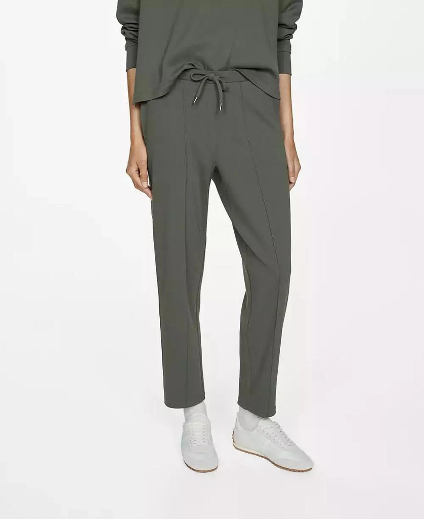 Mango Women's Seam Detail Jogger Pants 1