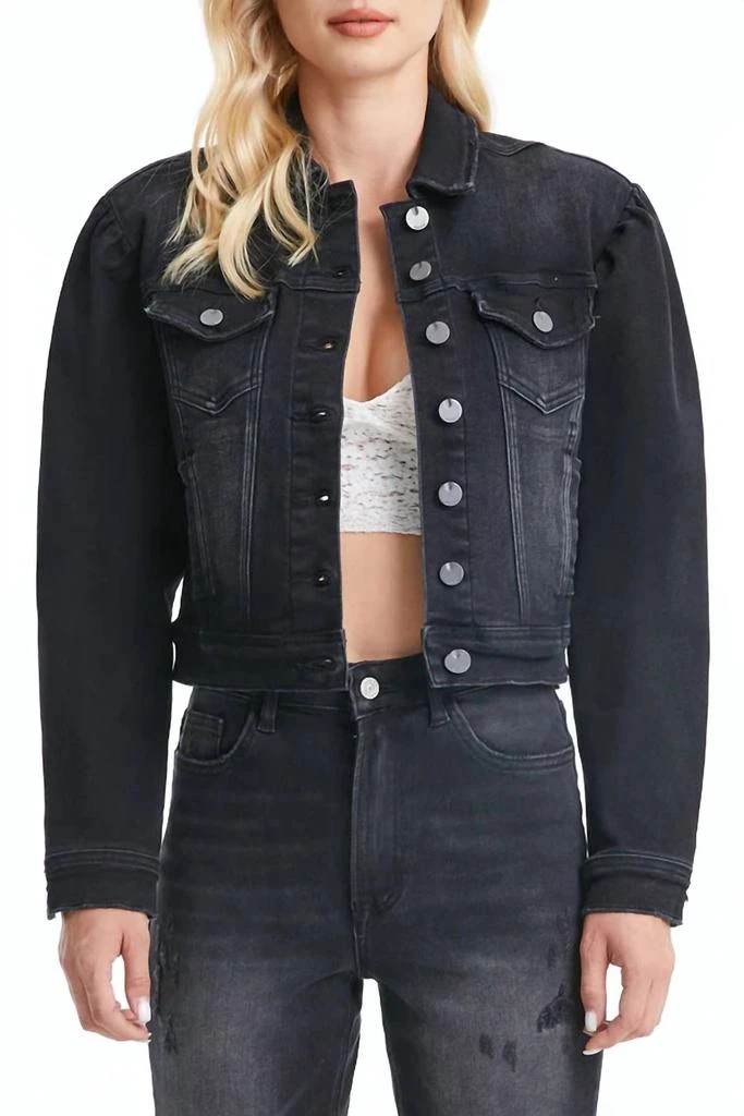 Bayeas Bayeas - Puff Sleeve Denim Jacket