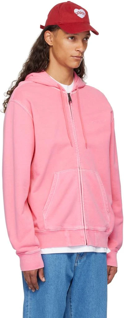 Carhartt WIP Pink Script Hoodie 2