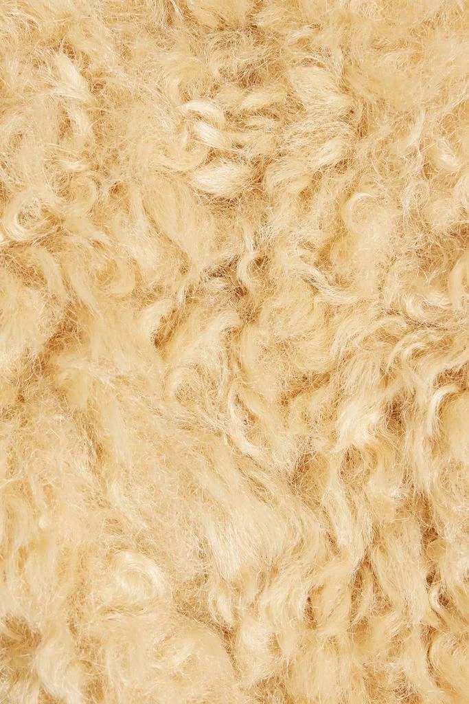 STAND STUDIO Magnolia double-breasted faux shearling jacket 4