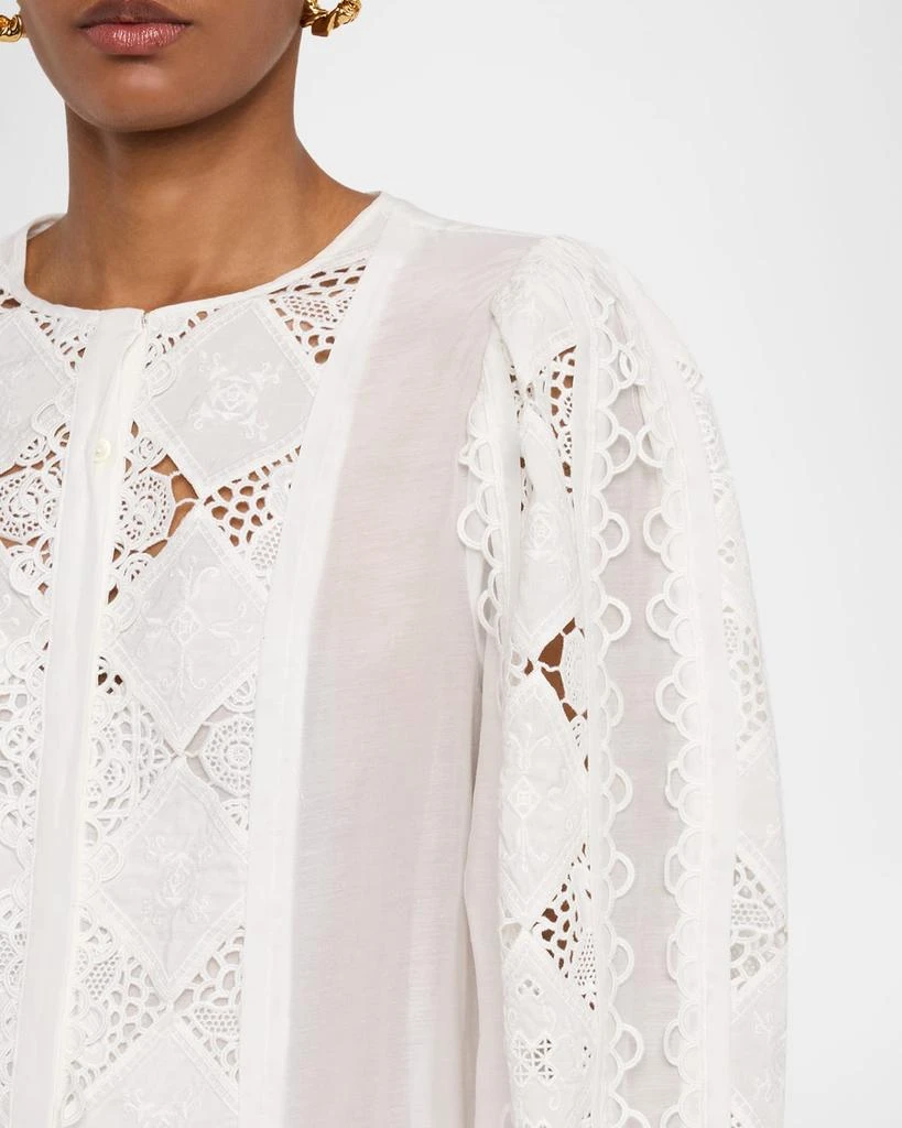 Kobi Halperin Novi Lace-Embellished Blouse 5