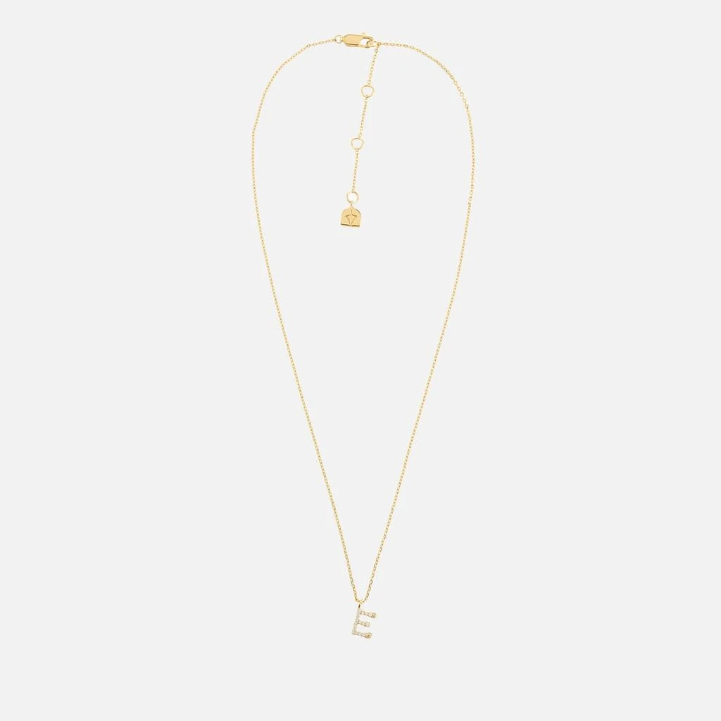 ASTRID 
MIYU Astrid 
Miyu Initial Pavé 18K Gold-Plated Necklace 1