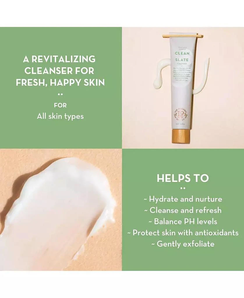 The Organic Skin Co. Facial Wash | Clean Slate by | Face Wash for Women and Men | Face Care | Exfoliating Face Wash with AHA | Gentle Face Cleanser for Acne Treatment | Natural Face Wash and Face Exfoliator | 3 Fl Oz 5