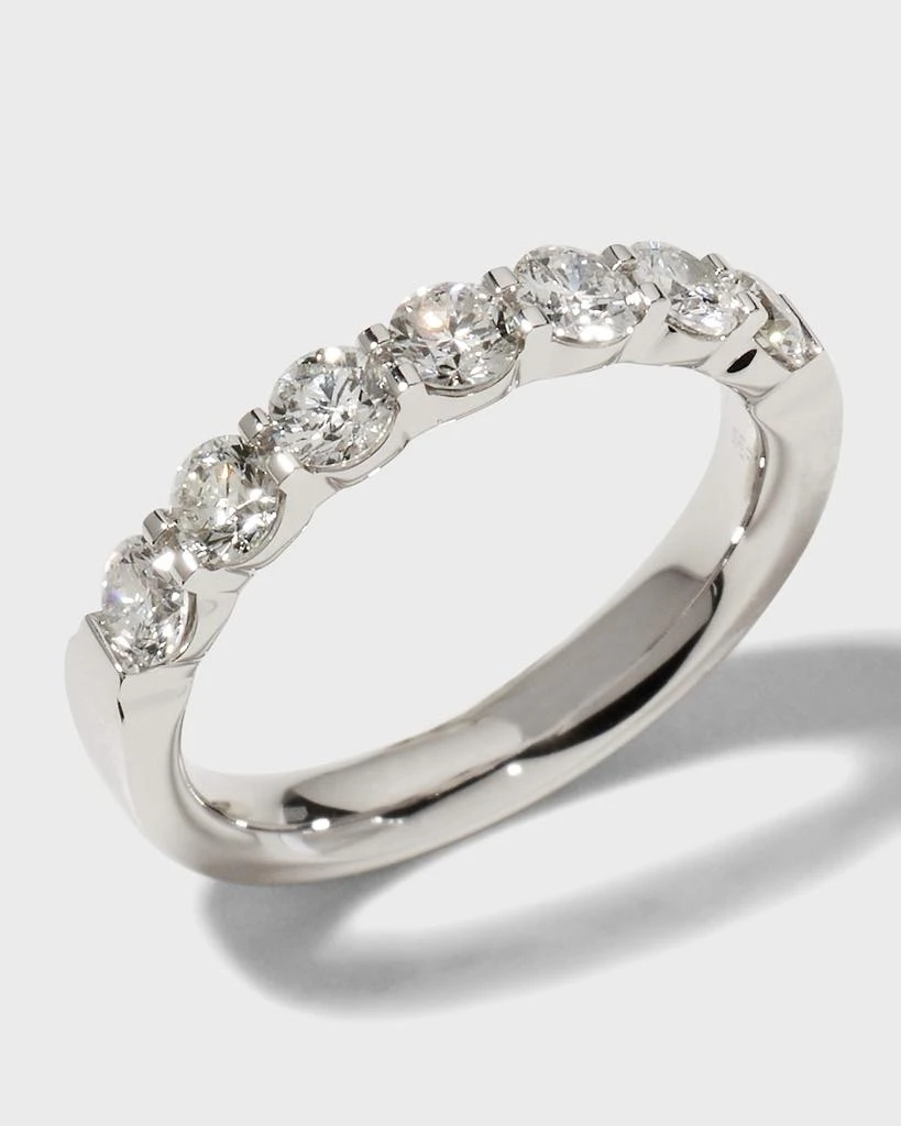 Memoire Platinum 7 Round Diamond Ring, Size 6.5, 1.04-1.16tcw 3
