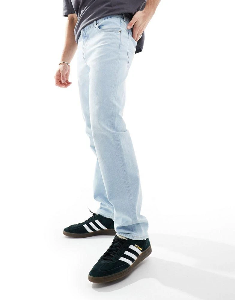 LEE Lee West relaxed tapered fit jeans in seafoam light wash 5