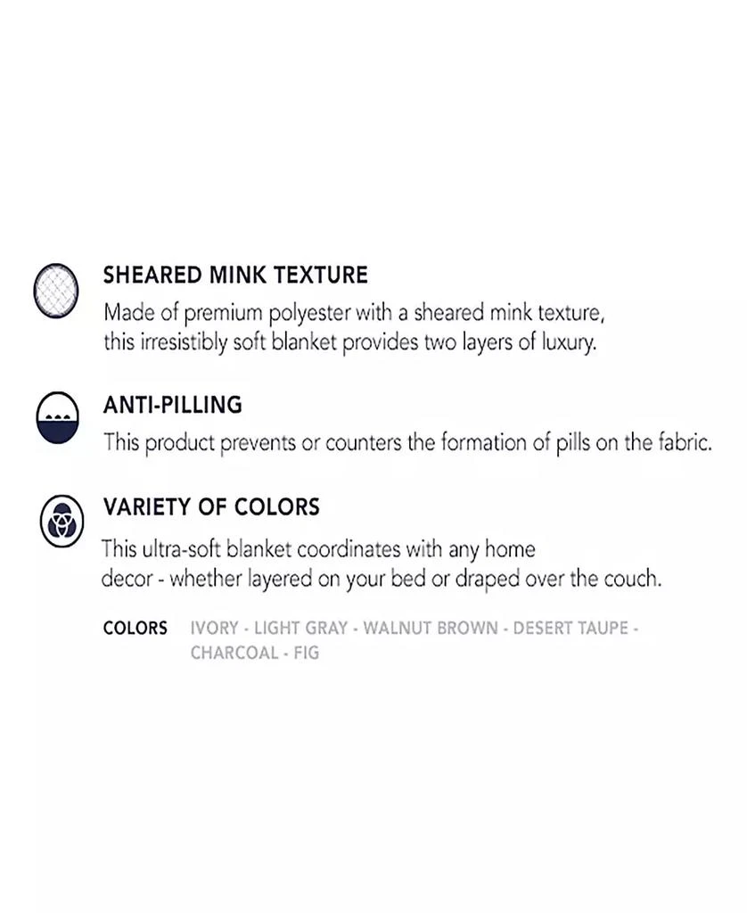 Vellux Sheared Mink Blanket 3