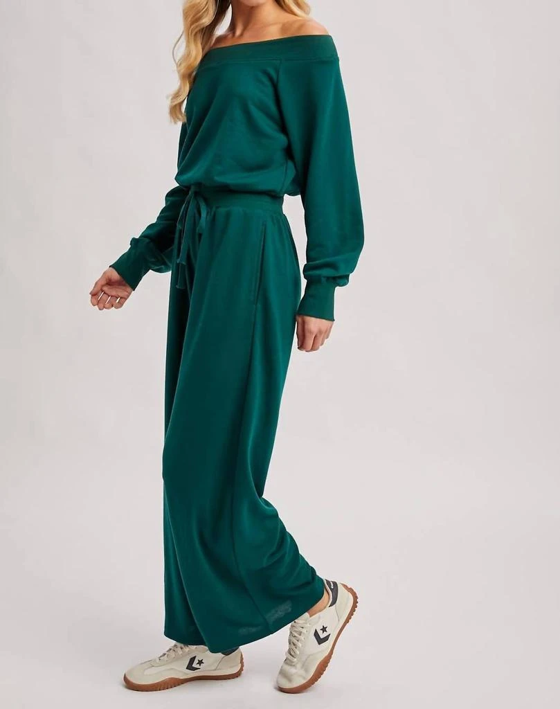 BluIvy Bluivy - Wide Neck Off the Shoulder Knit Jumpsuit 5