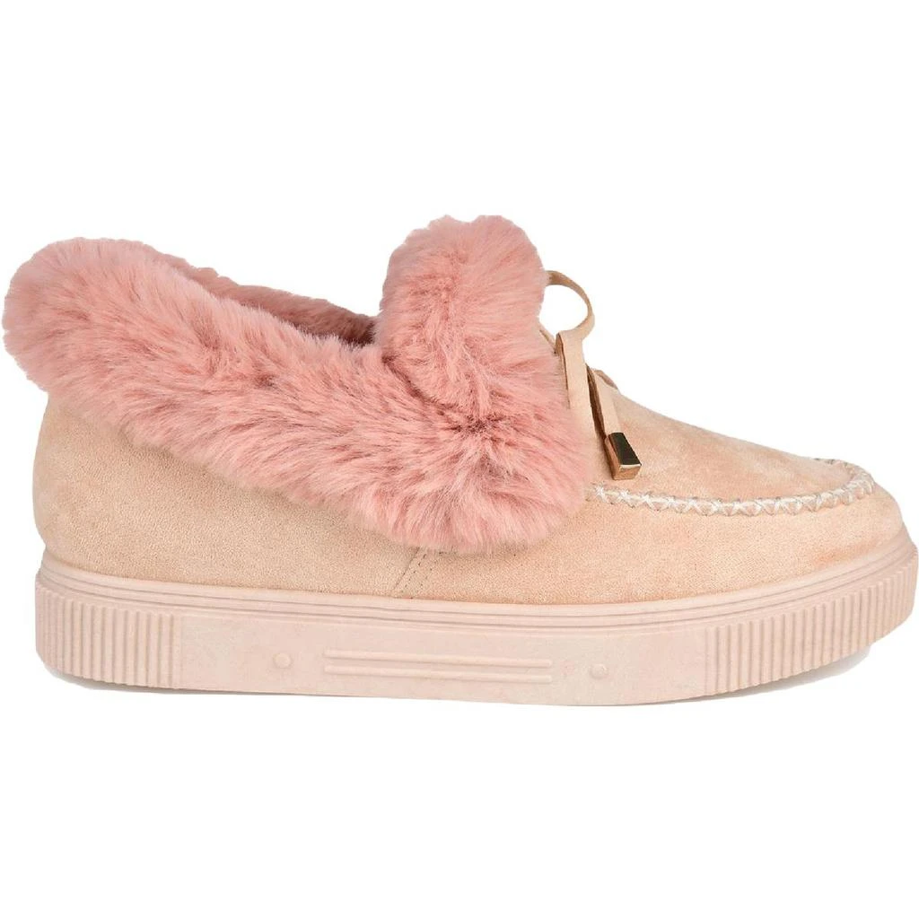 Journee Collection Journee Collection Womens Midnight Faux Suede Moccasins 11