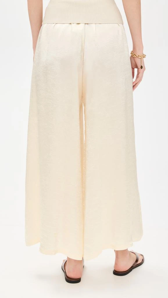 Enza Costa Textured Satin Palazzo Pants 2