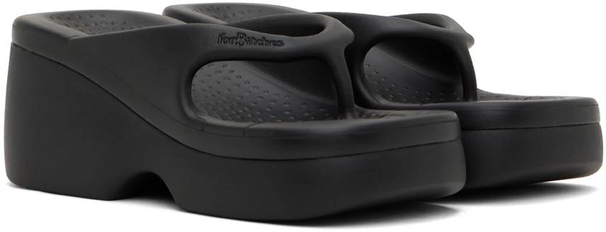 forBitches Black Platform Flip Flops 4