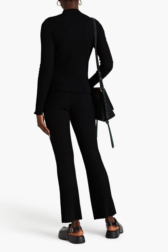ba&sh Gimmo ribbed-knit straight-leg pants 3