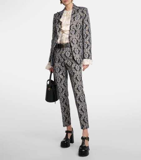 ETRO Single-breasted jacquard blazer 2