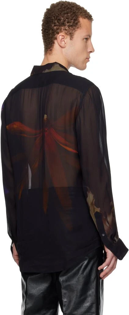 Dries Van Noten Black Flame Lily Shirt 3