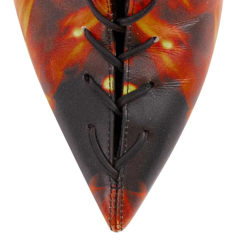 Balmain flame corset lace boots 6