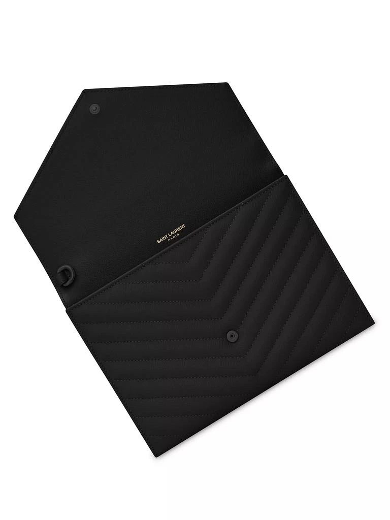 Yves Saint Laurent Cassandre Matelassé Flap Pouch in Grain De Poudre Embossed Leather 5