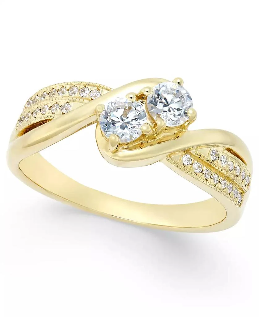 Macy
s Two Souls, One Love® Diamond Anniversary Ring (1/2 ct. t.w.) in 14k Gold or White Gold 1