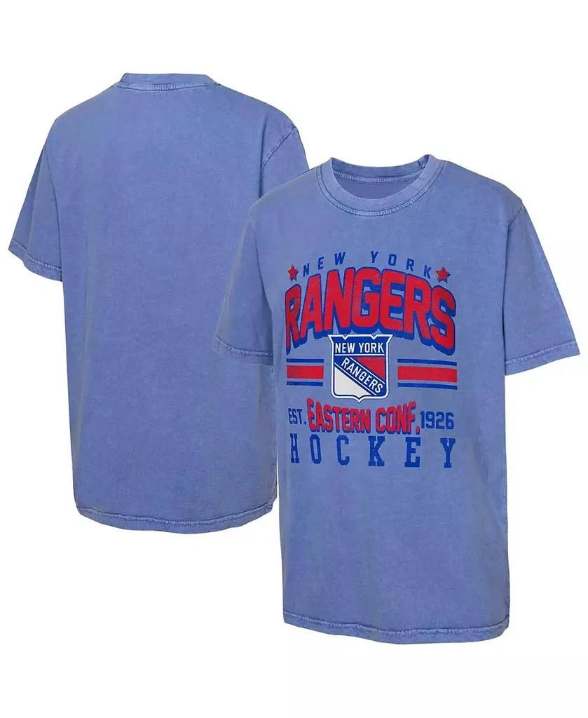 Outerstuff Big Boys and Girls Royal New York Rangers Sure Short T-Shirt 1