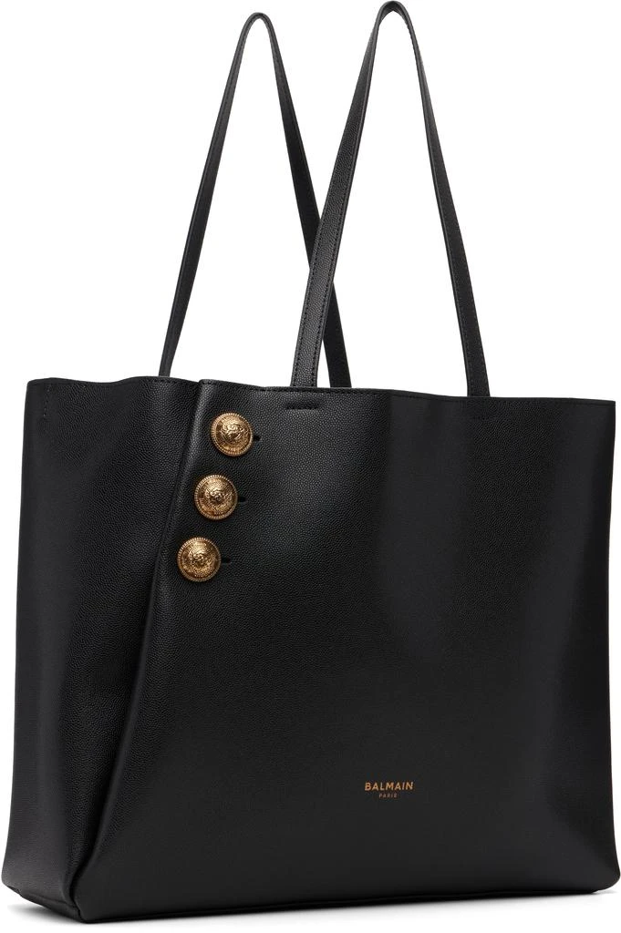 Balmain Black Emblème Shopping Tote 2