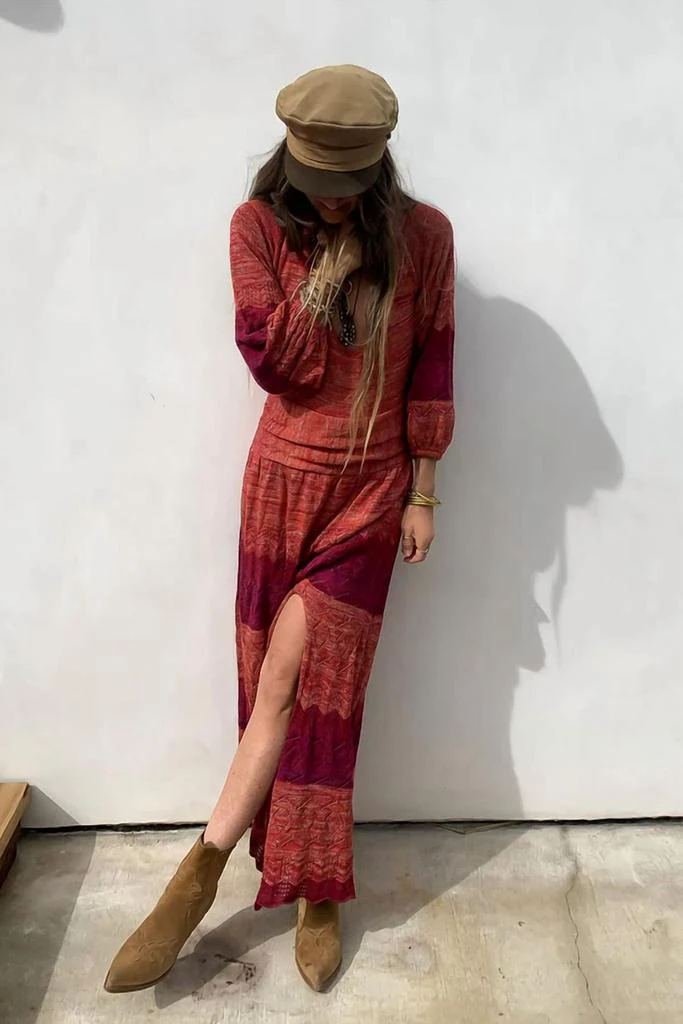 Jen's Pirate Booty Knit Lapis Maxi Dress In Love Potion 2