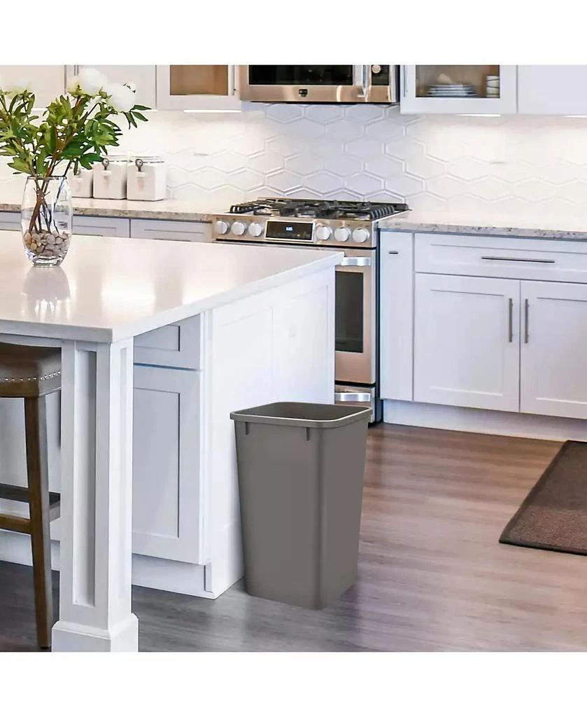 Rev-A-Shelf Polymer Replacement 27 qt. Trash Bin, Gray, 2 Pack, RV-1024-13-2 2