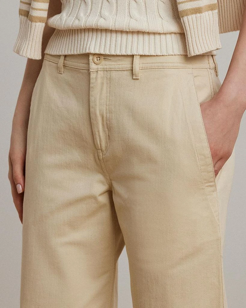 Ralph Lauren Cotton Twill Wide Leg Pants 4