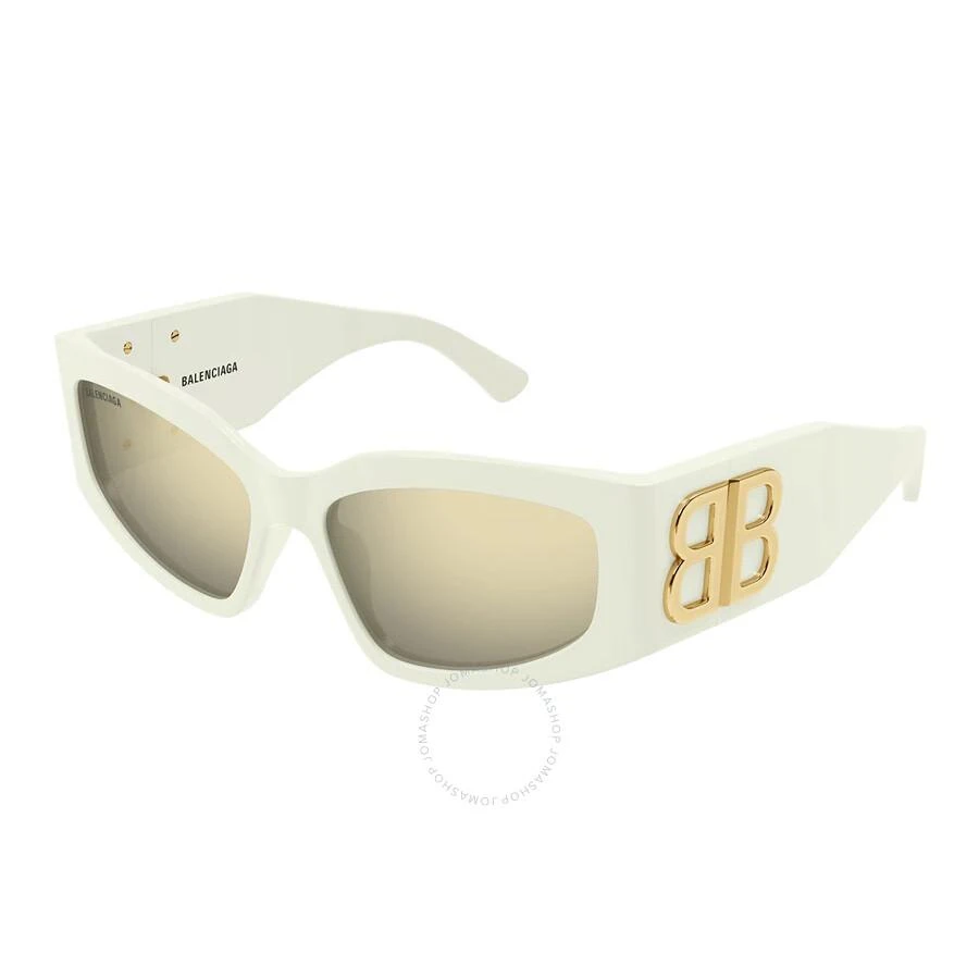 Balenciaga Grey Mirror Cat Eye Ladies Sunglasses BB0321S 010 57 1