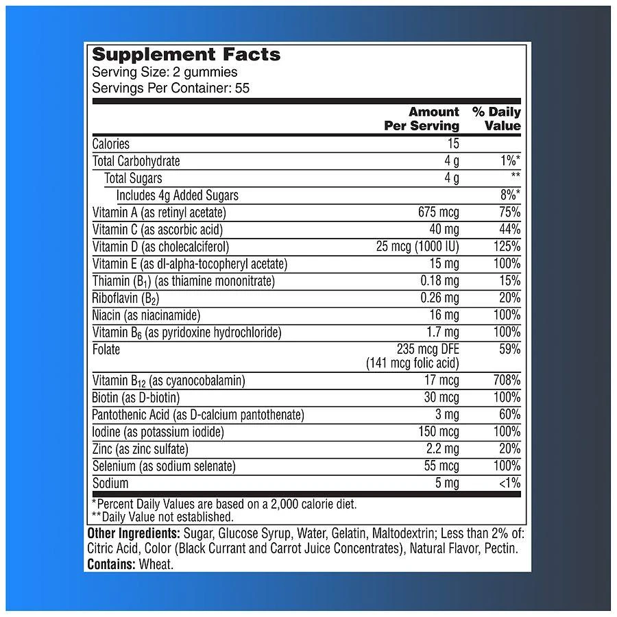 One A Day 50+ Vitamins for Men Gummies for Immune Support Strawberry 4