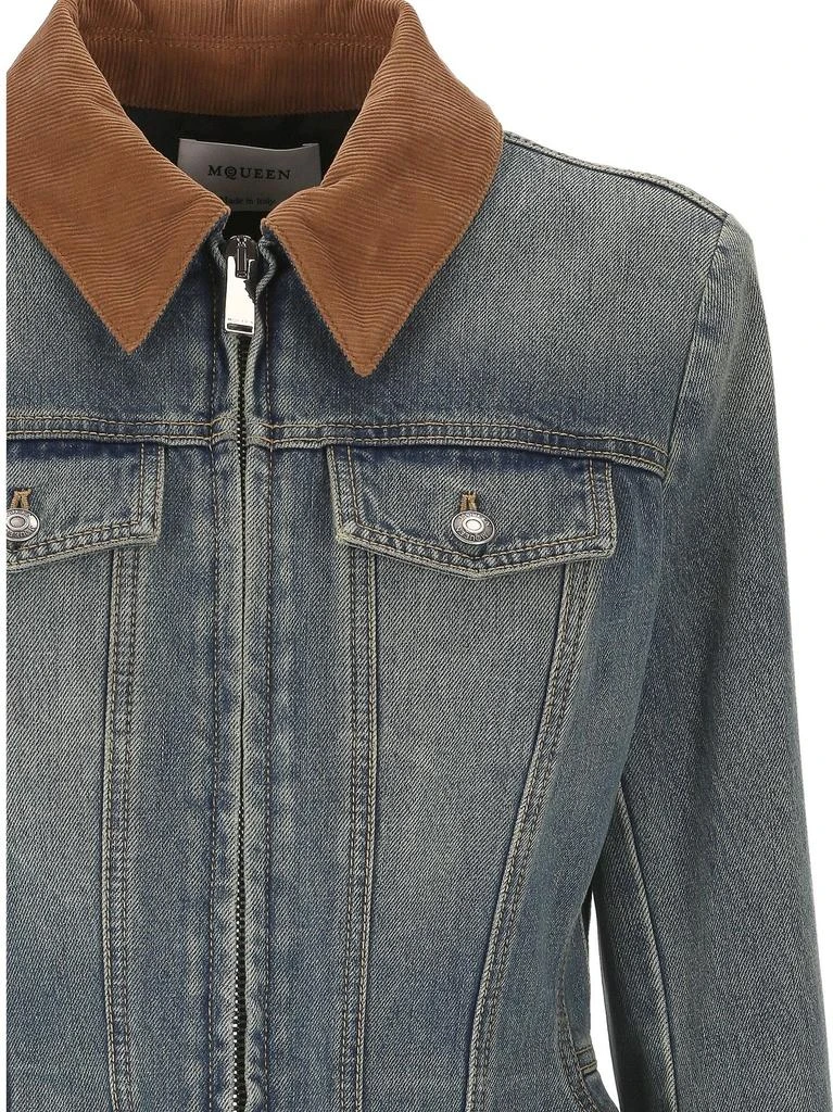 Alexander McQueen Alexander McQueen Peplum Denim Jacket 3