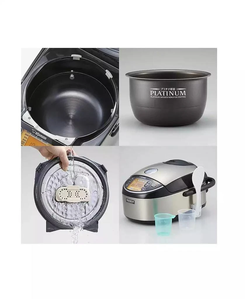 Zojirushi Np-Nwc10Xb Pressure Induction Heating Rice Cooker & Warmer (Black) 2