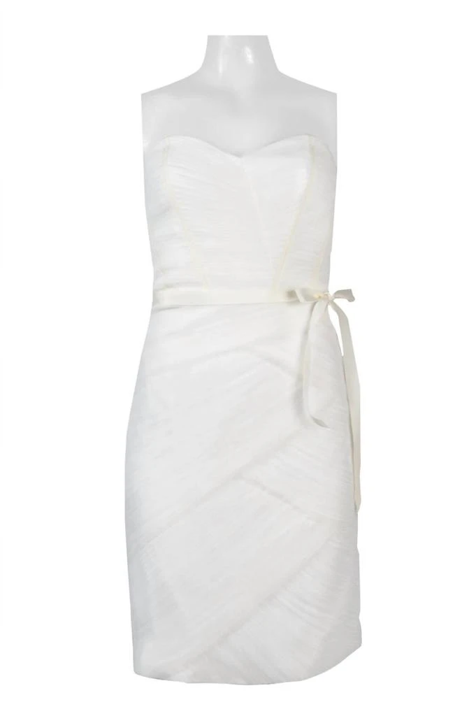 Monique Lhuillier Monique Lhuillier - Pleated Strapless Cocktail Dress 1