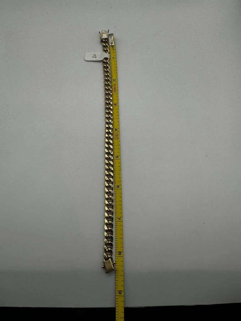 Milano Jewelry Milano Jewelry - Men
s Solid Miami Cuban Curb Link Chain Bracelet 8 Inch 2