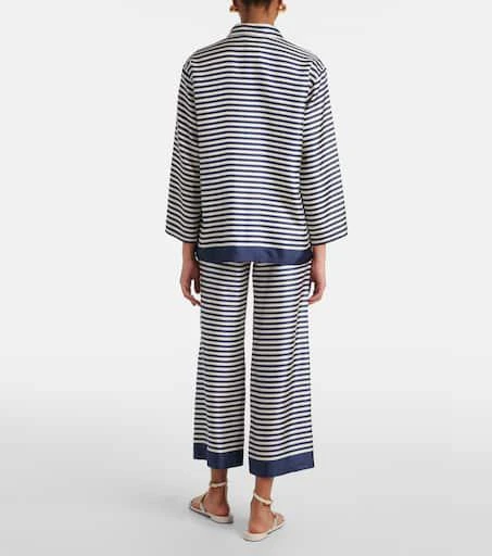 Max Mara Maya striped silk shirt 3