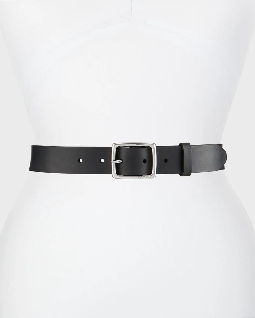Rag & Bone Boyfriend Belt Leather, Black 1