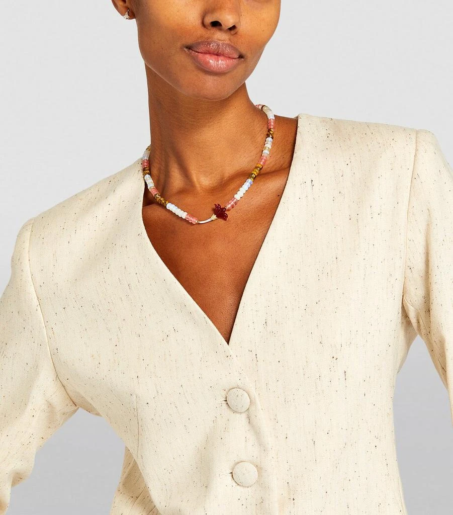 L'ATELIER NAWBAR Yellow Gold, Diamond and Mother-of-Pearl Psychedeliah Beaded Necklace 3