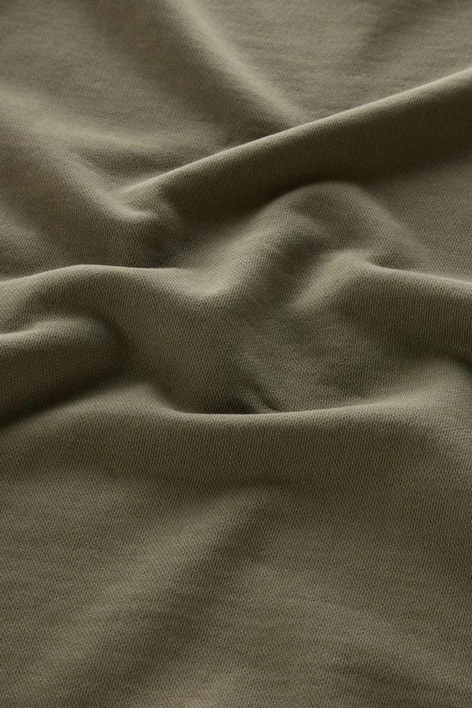 Woolrich Garment-Dyed 1830 Crewneck Sweatshirt in Pure Cotton - Men - Green 4