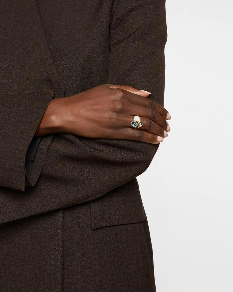 Ippolita Rock Candy Small Mare 3-Stone Cluster Ring in 18K Gold 2