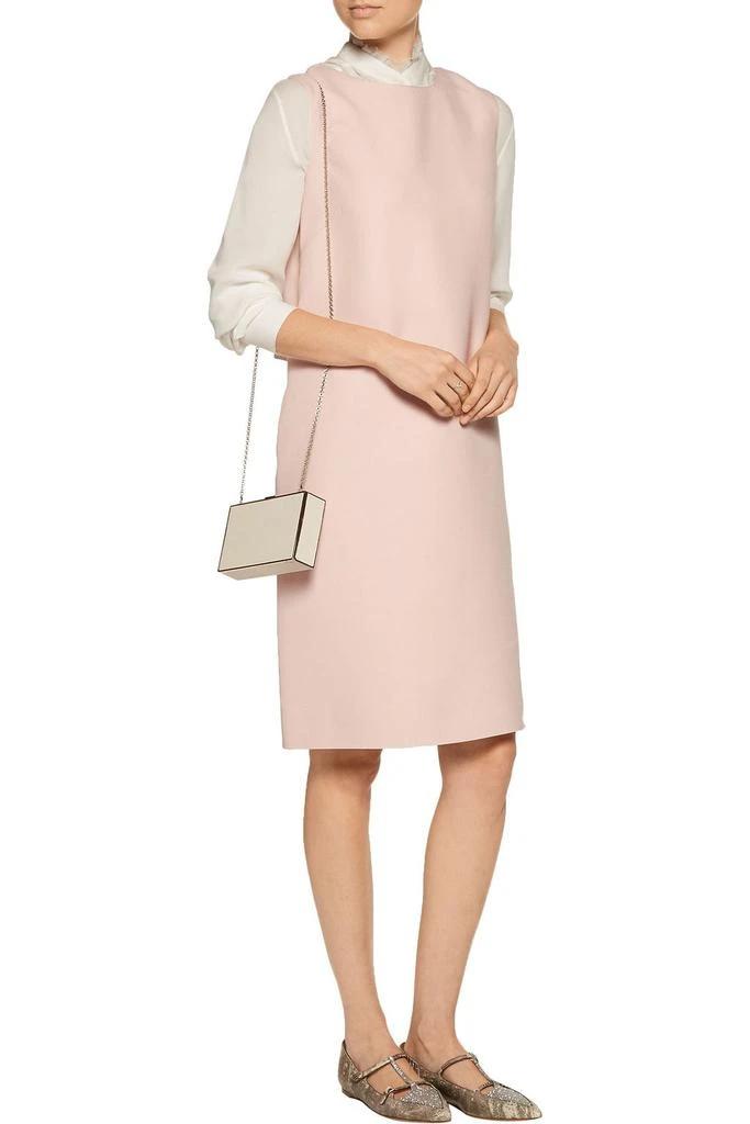 Valentino Bow-detailed wool and silk-blend dress 2
