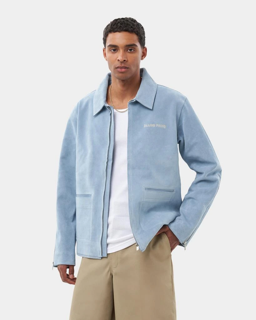 Entry Luxury Leather Jacket Suede Adriatic Blue 2