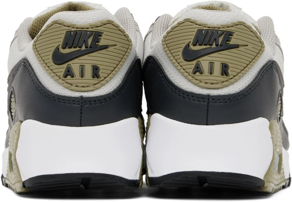 NIKE Gray & Khaki Air Max 90 Sneakers 2