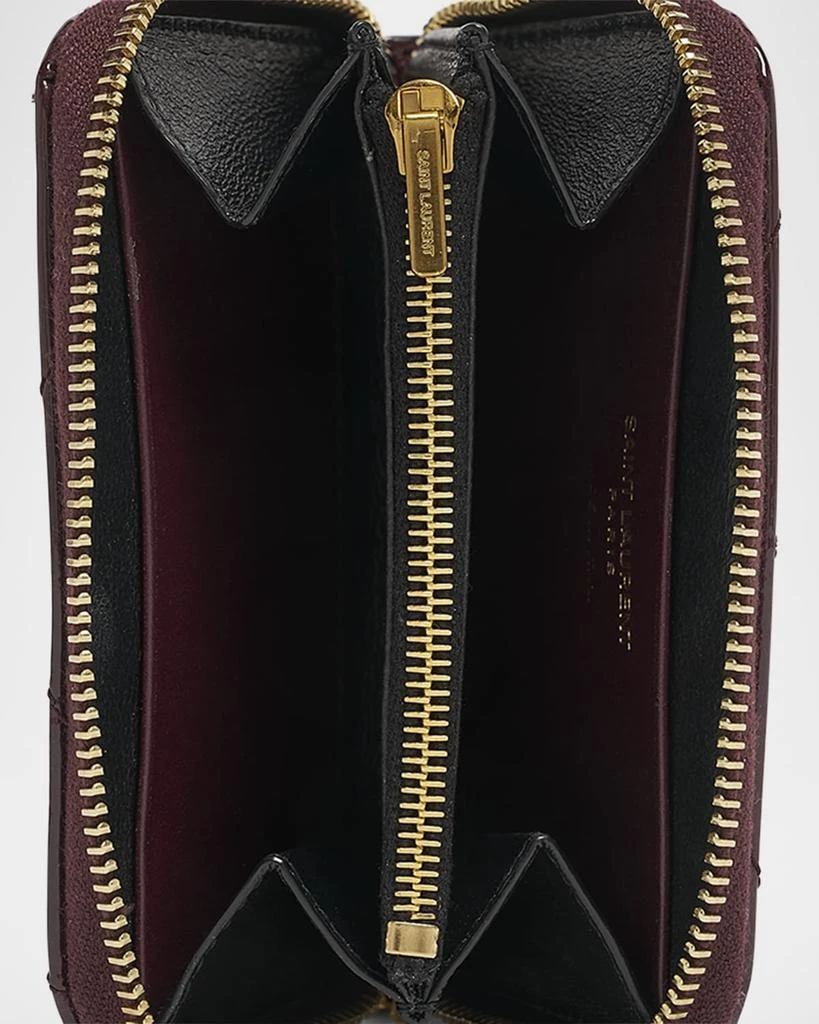 Yves Saint Laurent YSL Coin Wallet in Quilted Patent Leather 3