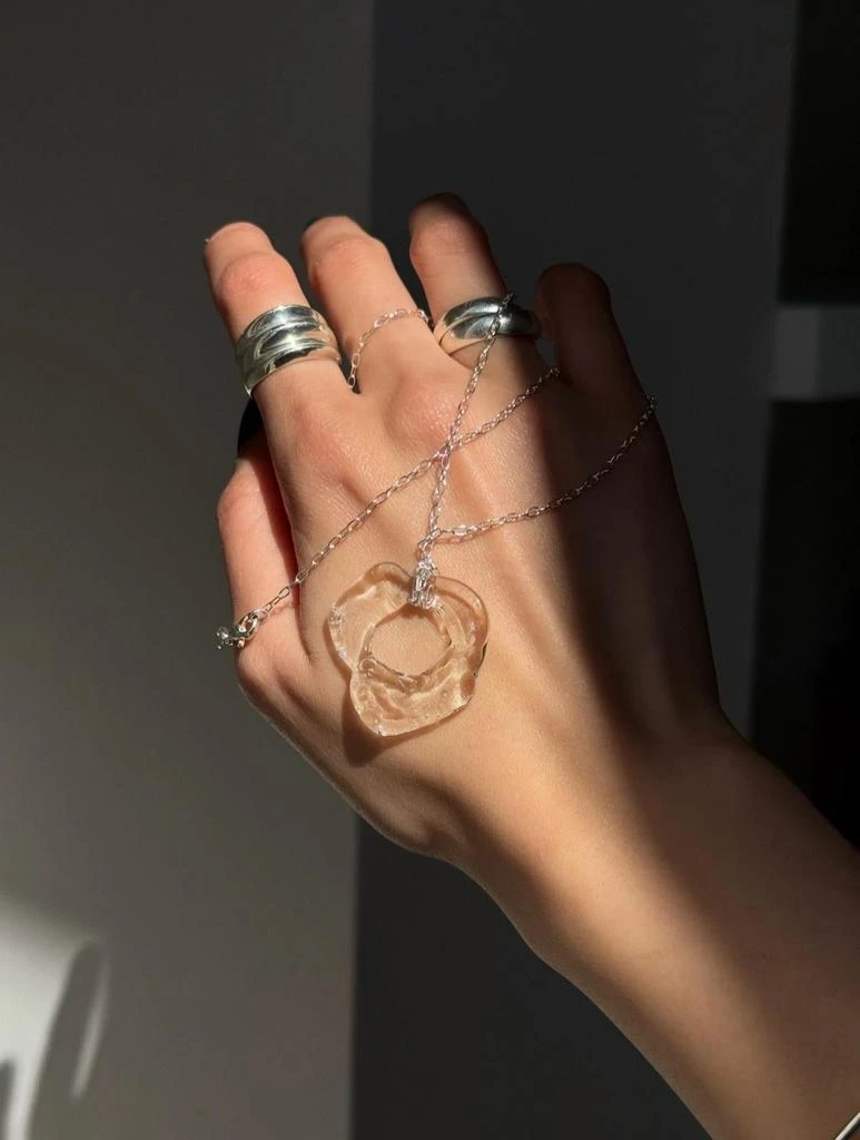 Alma Jewelry Alma Jewelry - Women
s Glass Necklace 4