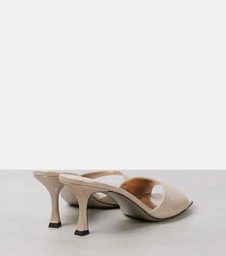 Jimmy Choo Skye 70 metallic leather mules 2