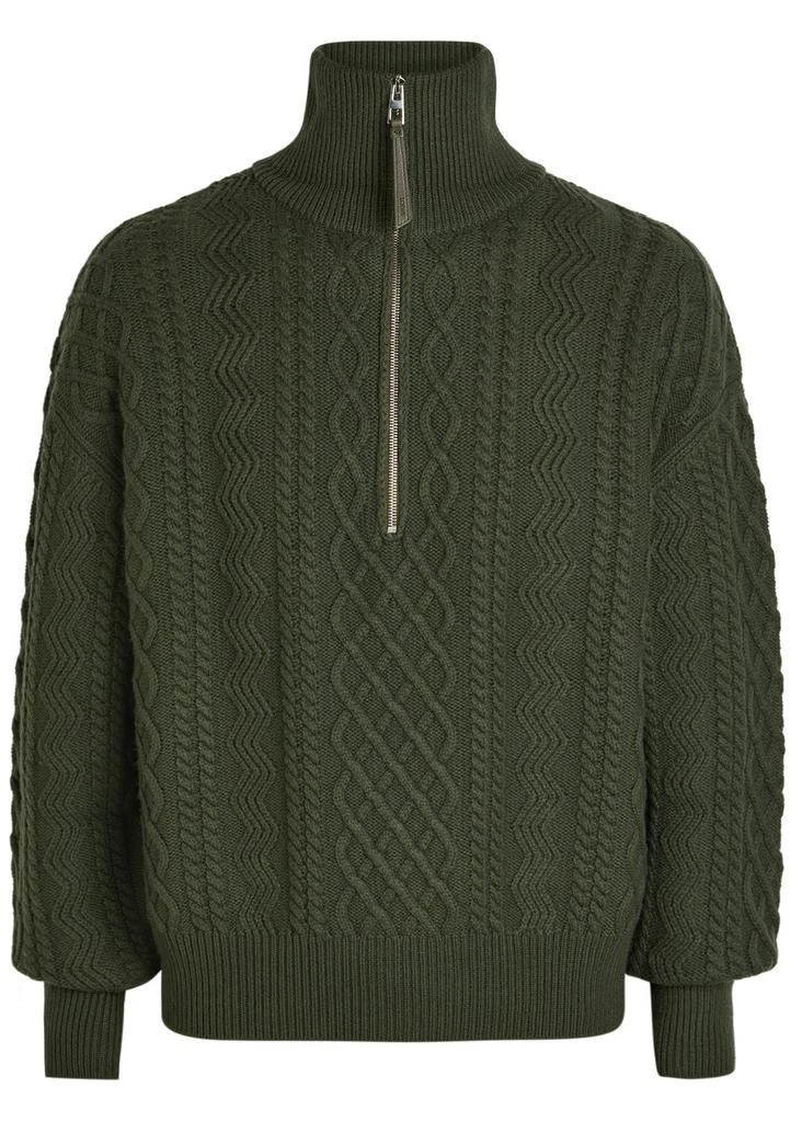 Loewe Cable-knit wool jumper 1
