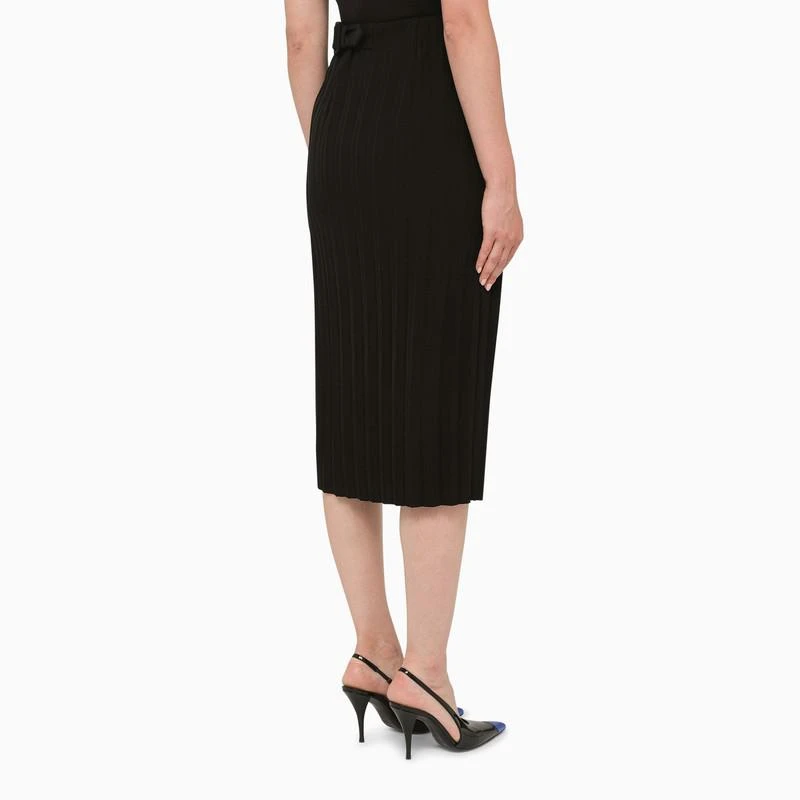 Balenciaga Black pleated midi skirt 5