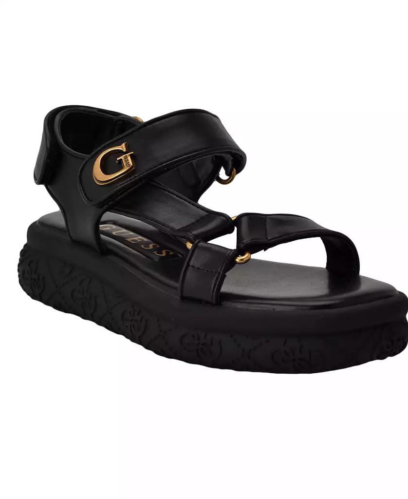 GUESS Women's Lanara Quattro G Sport Platform Sandals
