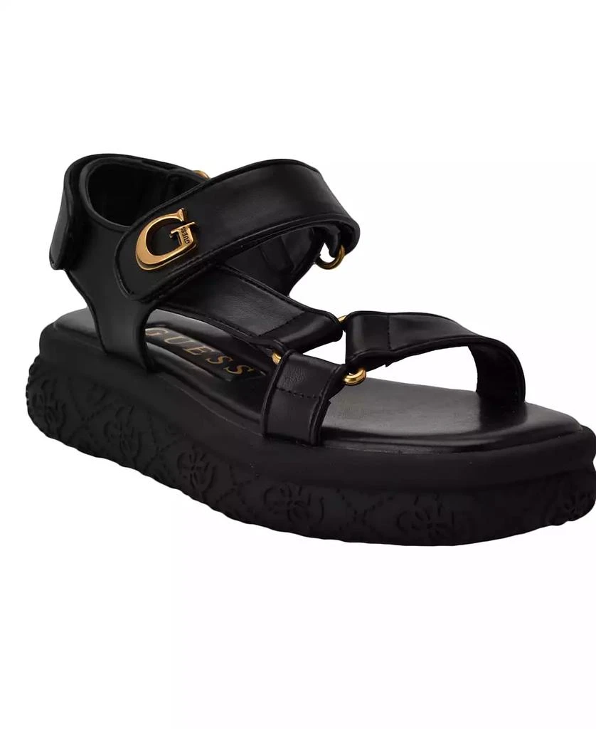 GUESS Women's Lanara Quattro G Sport Platform Sandals 1