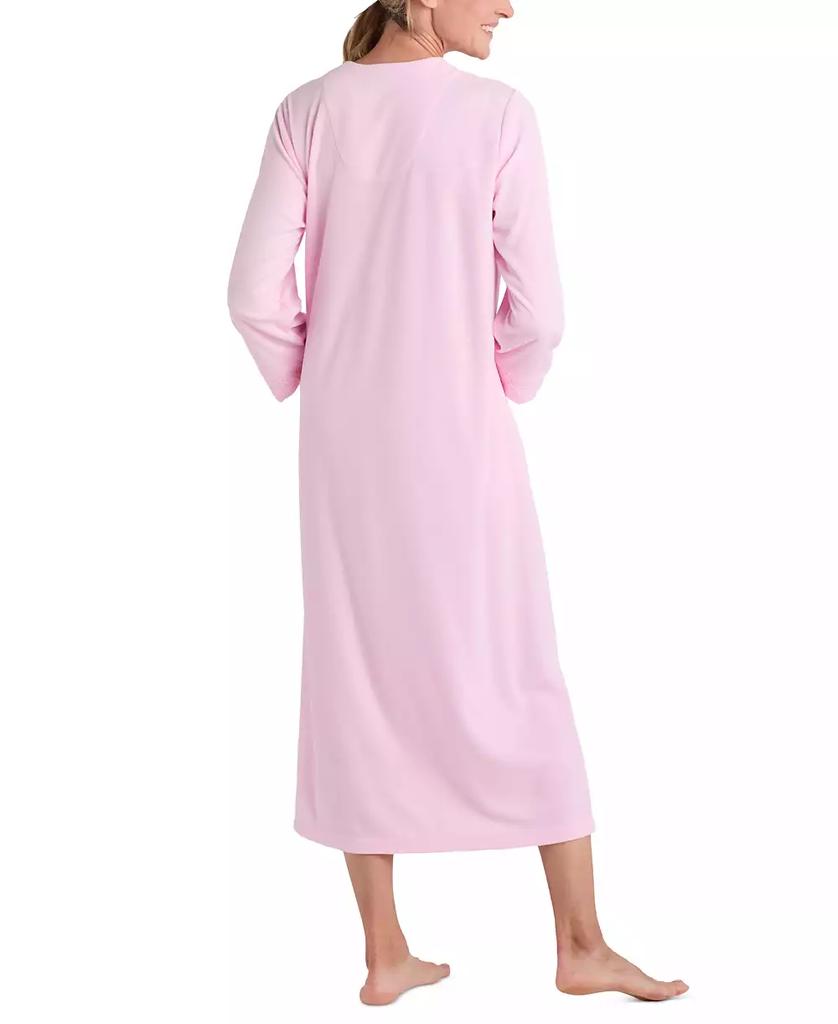 Miss Elaine Women's Zip-Front 3/4-Sleeve Terry Robe