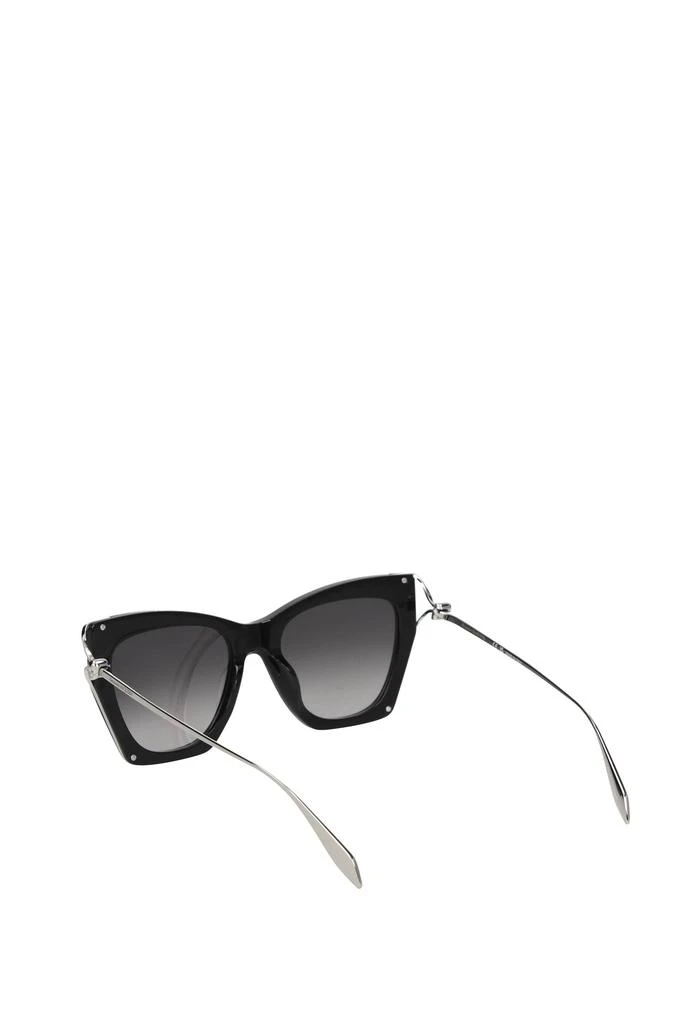 Alexander McQueen Sunglasses Metal Black Grey 2