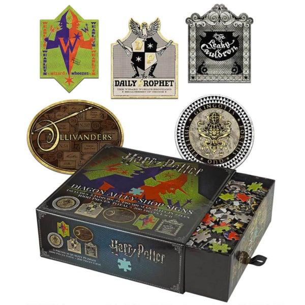 Noble Collection Harry Potter Diagon Alley Shop Signs 5 x 200 Piece Jigsaw Puzzles